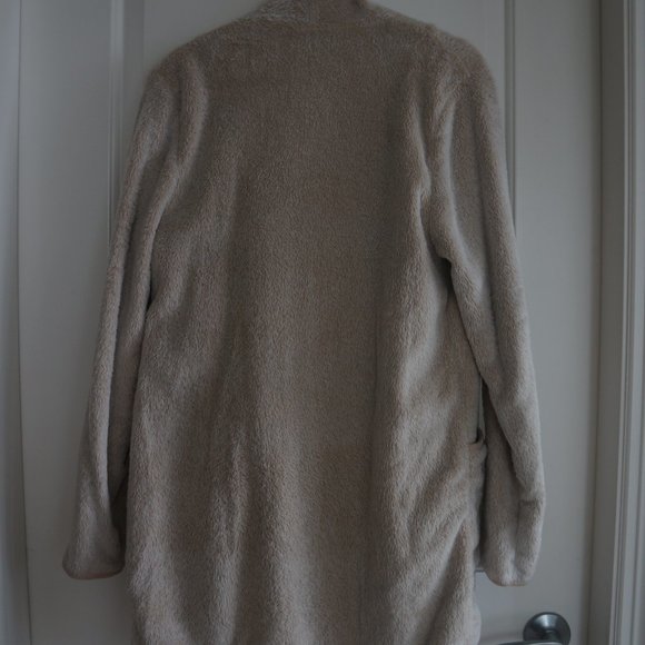 Fleece Long Cardigan Loungewear - Picture 2 of 4